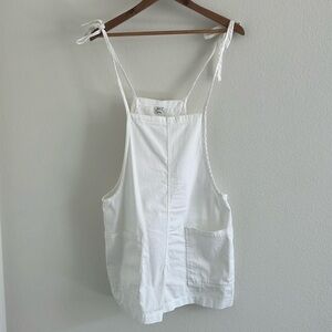 NWT Aerie Overalls Shorts Romper white size small
